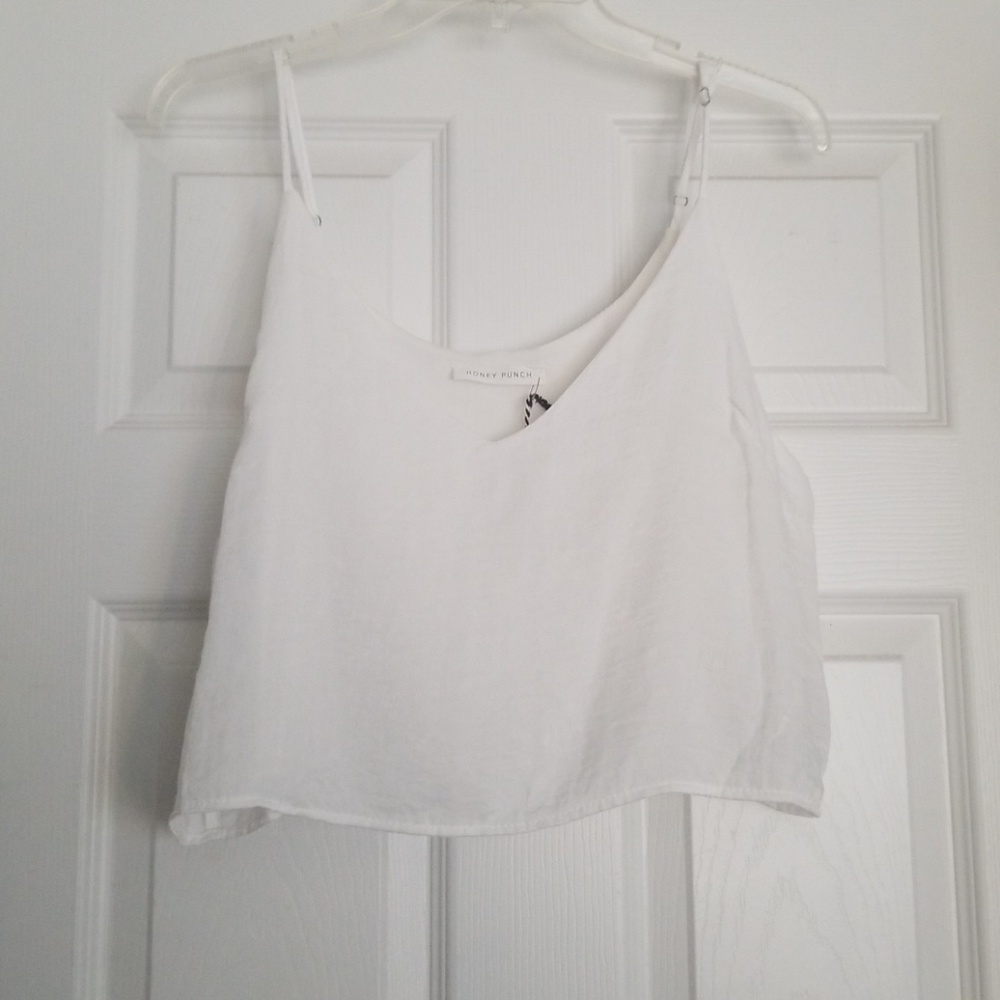 White crop top